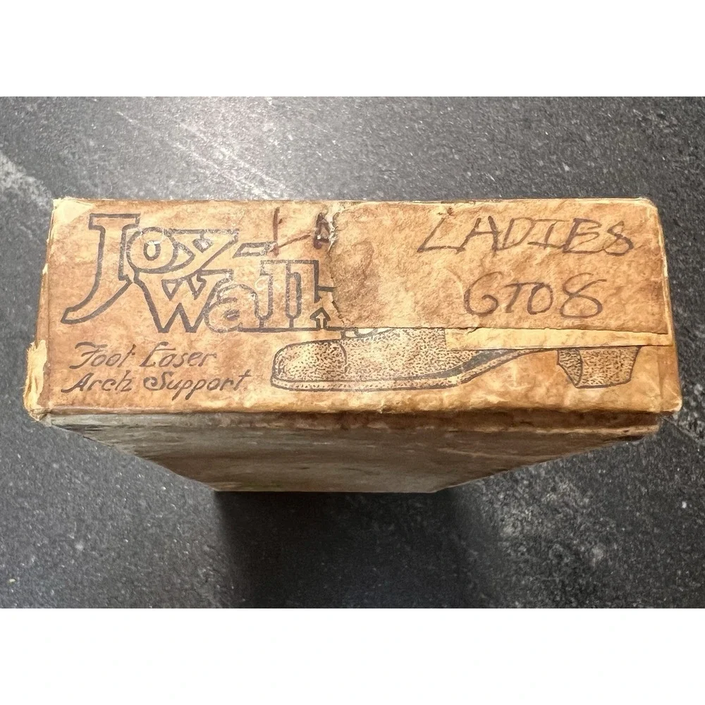 Vtg Joy-Walks Dr‎ Warner Foot Support British Made Ladies 6-8 Leather Orthotic